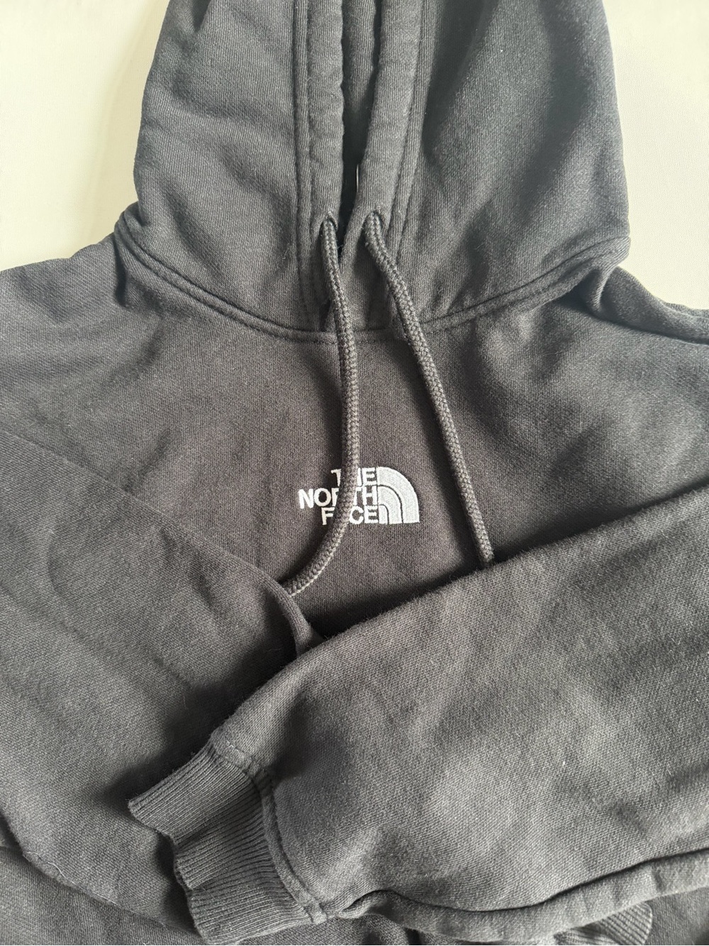 The North Face Women’s Logo Pullover Cropped Hoodie Fleece Cotton S - Black